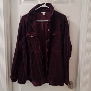 Maroon Corduroy Jacket